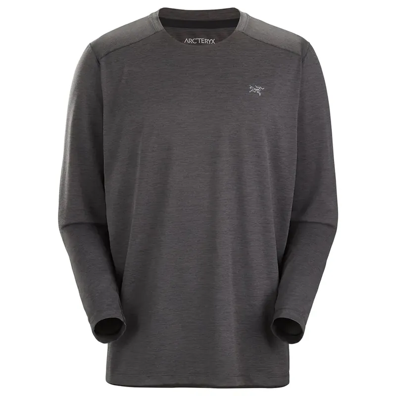 Arc‘teryx Cormac Crew LS Black Heather Direkt Vom Hersteller