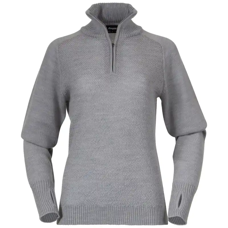 Bergans Ulriken Light Merino Jumper W/Magnes Grey Begrenztes Angebot