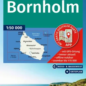 Kompass-Verlag WK 236 Bornholm Zertifiziert