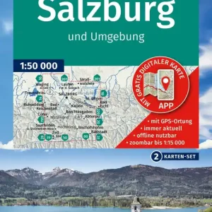 Kompass-Verlag Wanderkarte Salzburg und Umgebung Markenware