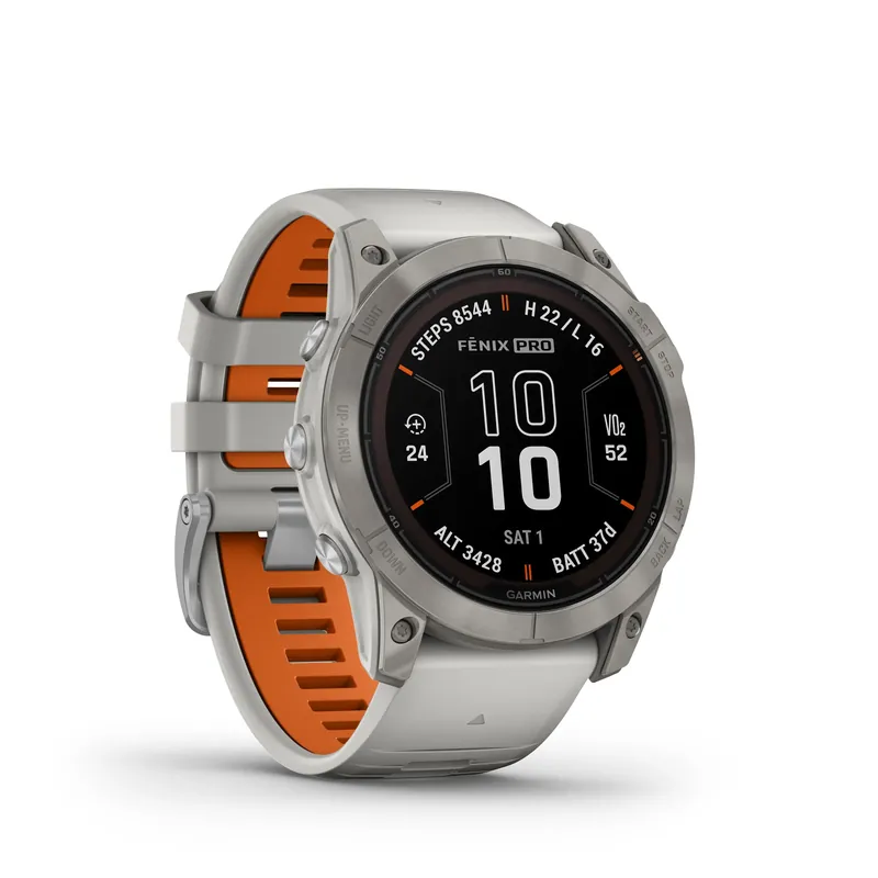 Garmin FENIX® 7X PRO - SAPPHIRE SOLAR EDITION Nebelgrau/Titanium Titan Finale Aktion