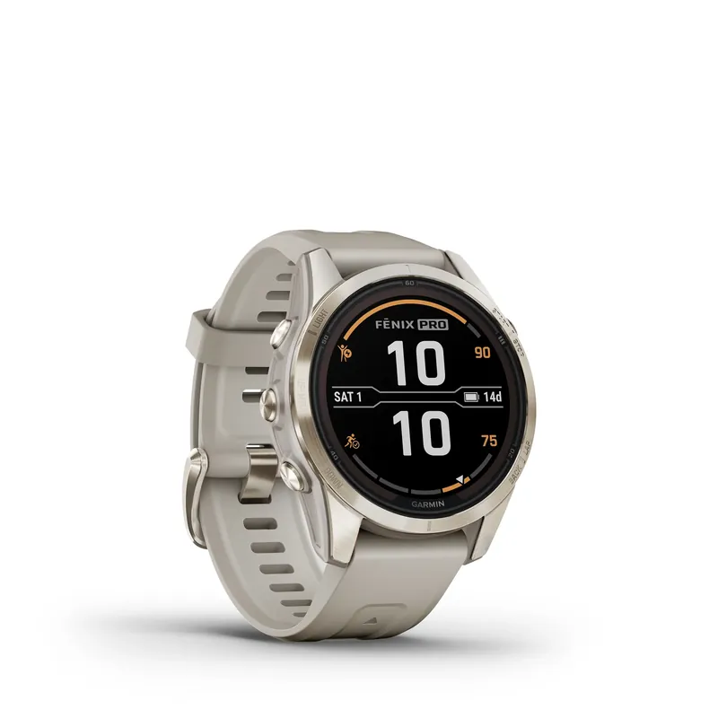 Garmin FENIX® 7S PRO - SAPPHIRE SOLAR EDITION Beige/Softgold Neue Kollektion