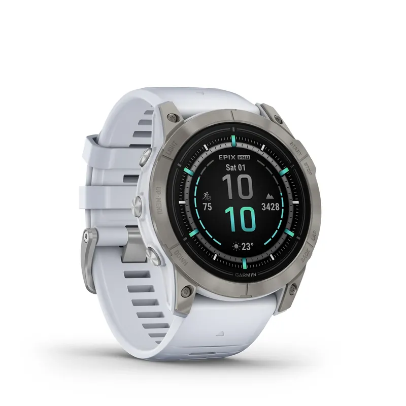 Kracherpreis Garmin EPIX PRO (GEN 2) - SAPPHIRE EDITION 51MM Steinweiss/Titanium Titan