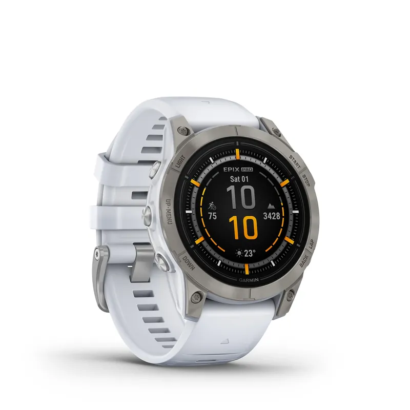 Garmin EPIX PRO (GEN 2) - SAPPHIRE EDITION 47MM Steinweiss/Titanium Titan Rabatt