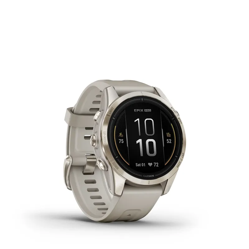 Must-Have Garmin EPIX PRO (GEN 2) - SAPPHIRE EDITION 42MM Beige/Softgold