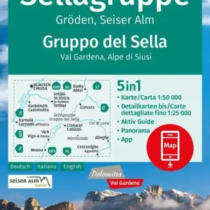 Markenprodukt Kompass-Verlag Wanderkarte Sellagruppe