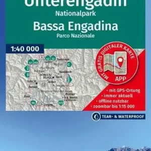 Bestpreis Kompass-Verlag Wanderkarte Unterengadin Nationalpark