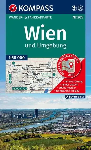 Kompass-Verlag WK 205 Wien Und Umgebung Meistverkauft