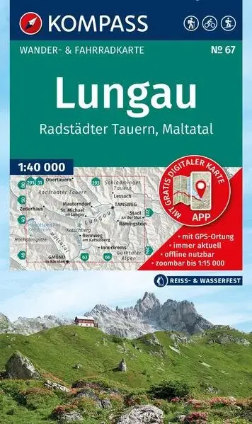 Preis Gesenkt Kompass-Verlag Wanderkarte Lungau, Radstädter Tauern, Maltatal