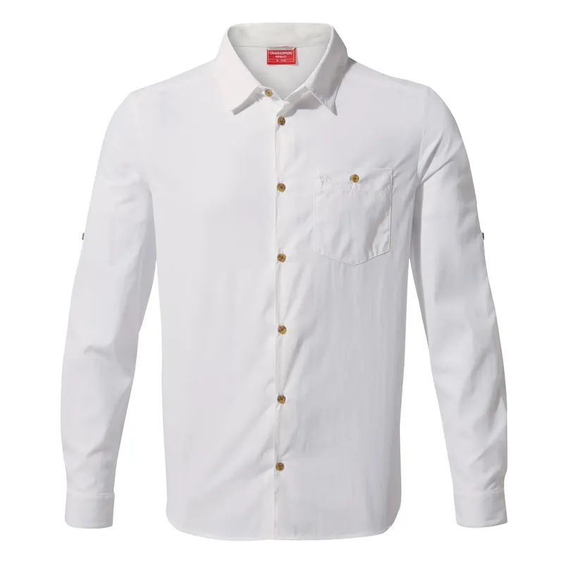 Craghoppers Nosilife Nuoro LS Shirt Optic White Schneller Versand