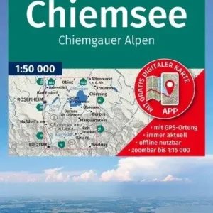Kracherpreis Kompass-Verlag Wanderkarte Chiemsee, Chiemgauer Alpen