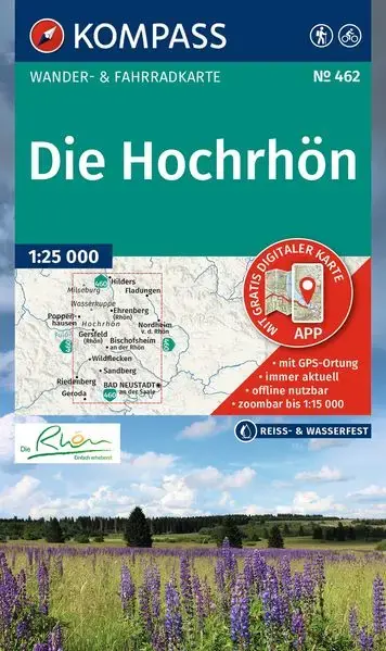 Kompass-Verlag Wanderkarte Die Hochrhön Günstig