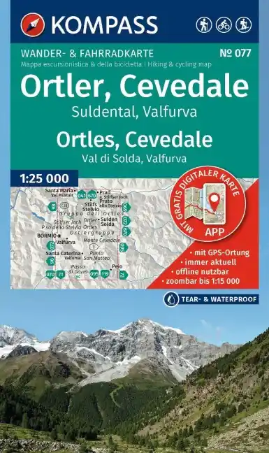 Highlight Kompass-Verlag Wanderkarte Ortler/Ortles, Cevedale 007