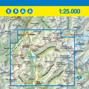 Tabacco WK 43 Vinschg. Oberland 25T. Zertifiziert