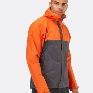 Rab Downpour Jacket Firecracker/Graphene Sale