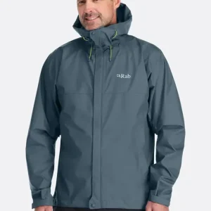 Beliebt Rab Downpour Jacket Orion Blue