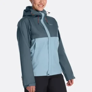Rab Downpour Jacket Wmns Orion Blue/Citadel Beliebt