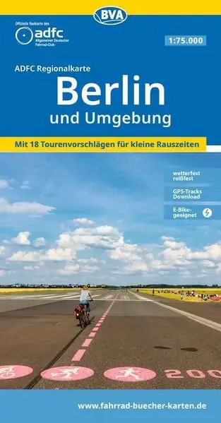 BVA BikeMedia ADFC Regionalkarte Berlin und Umgebung Billig