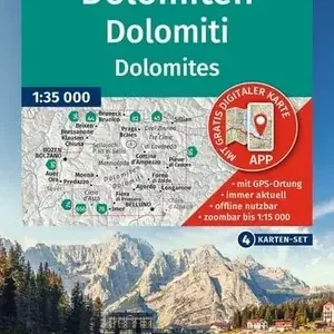 Neu Kompass-Verlag Wanderkarten Set Dolomiten