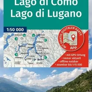 Nur Für Kurze Zeit Kompass-Verlag Wanderkarte Lago di Como, Lago di Lugano