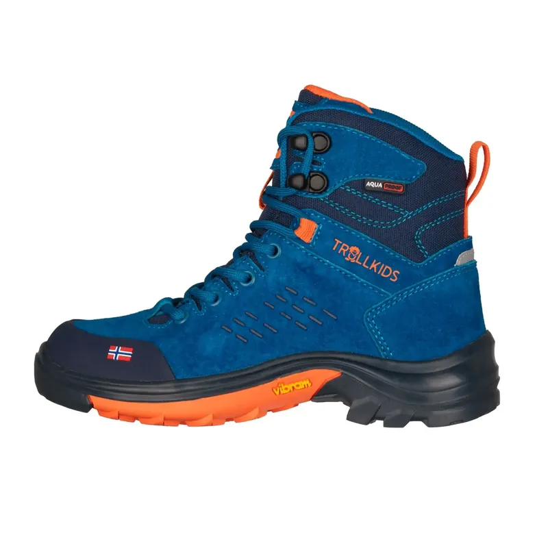 Trollkids Kids Trollsteinen Hikermid XT Blue/Navy/Orange Expressversand