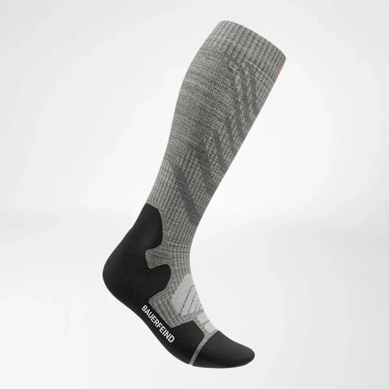 Expressversand Bauerfeind Outdoor Merino Compression Socks W Stone Grey
