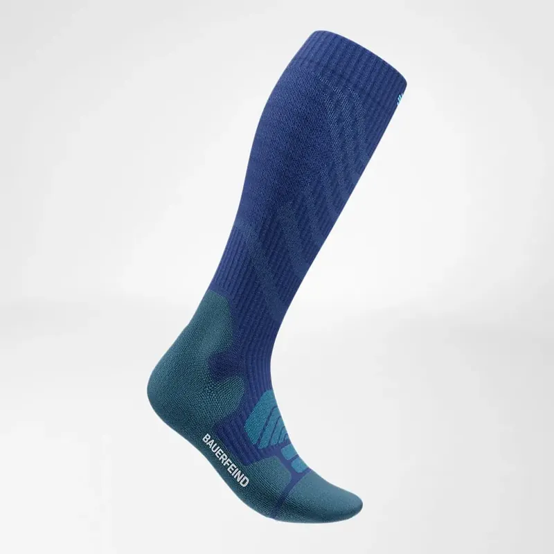 Neue Ware Bauerfeind Outdoor Merino Compression Socks Ocean Blue