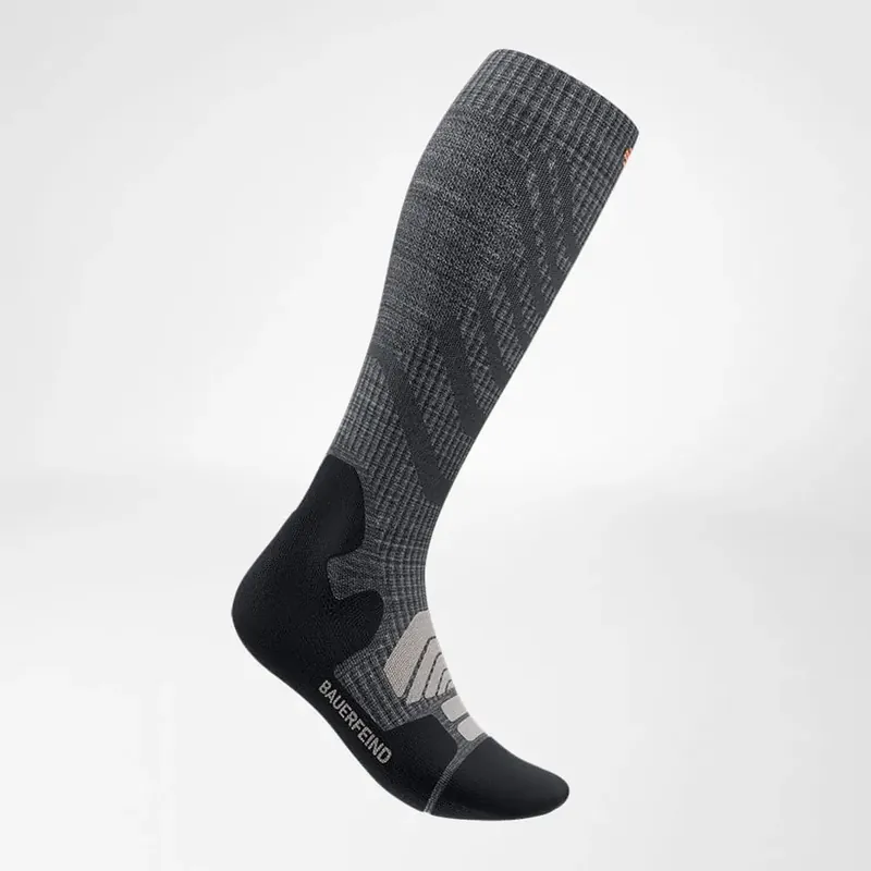 Bauerfeind Outdoor Merino Compression Socks Lava Grey Zertifiziert