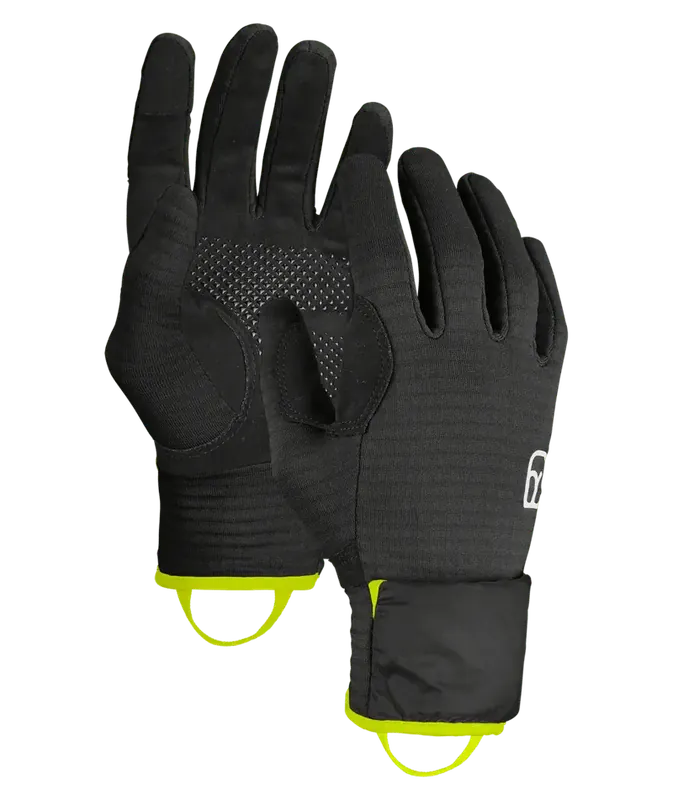 Ortovox Fleece Grid Cover Glove - Black Raven Heißes Angebot