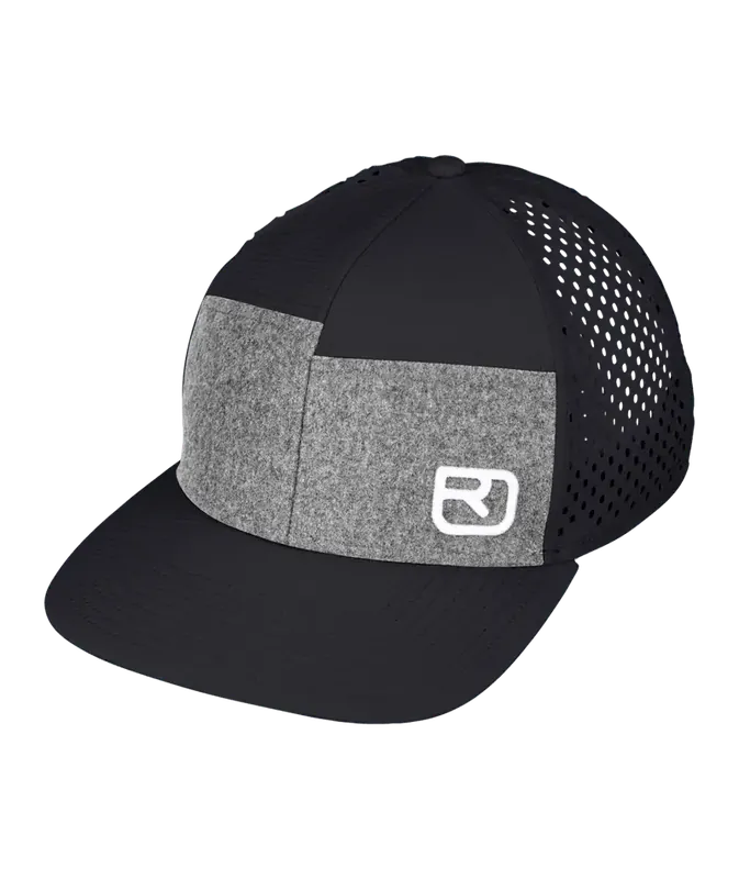 Ortovox Logo Air Trucker Cap - Black Raven Neue Kollektion
