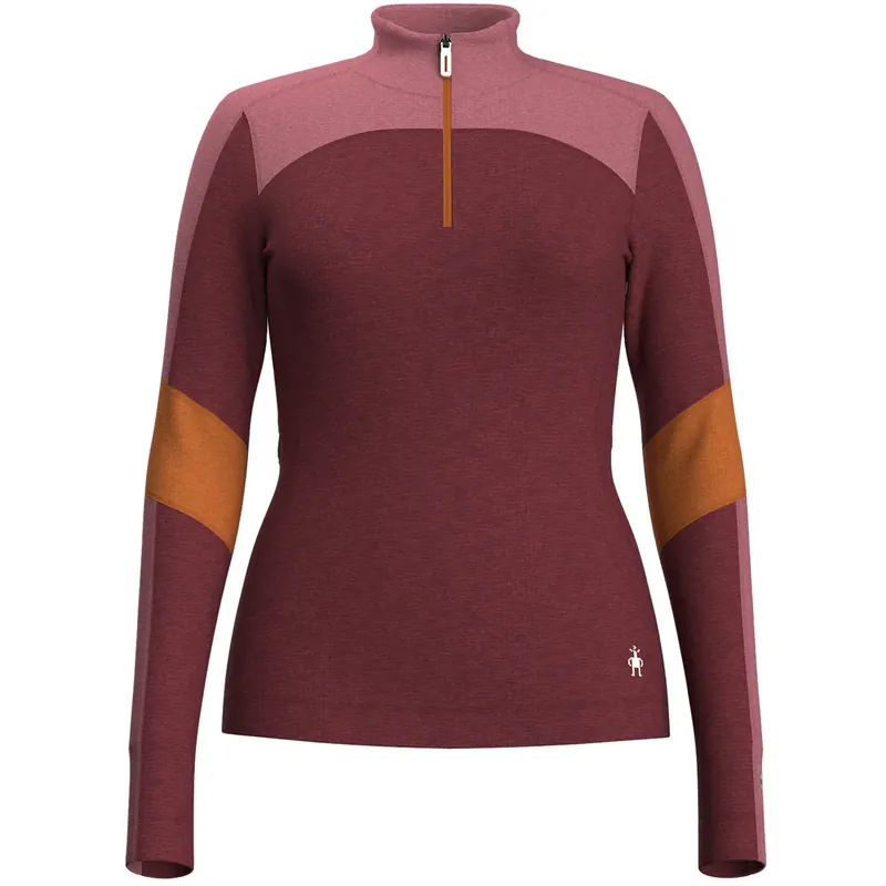 Preiswert Smartwool Classic Thermal Colour1/4 Zip Woman - Currant