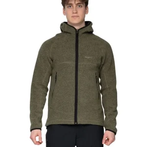 Jetzt Bestellen Bergans Vaagaa Merino Terry Midlayer Hoody Green Mud