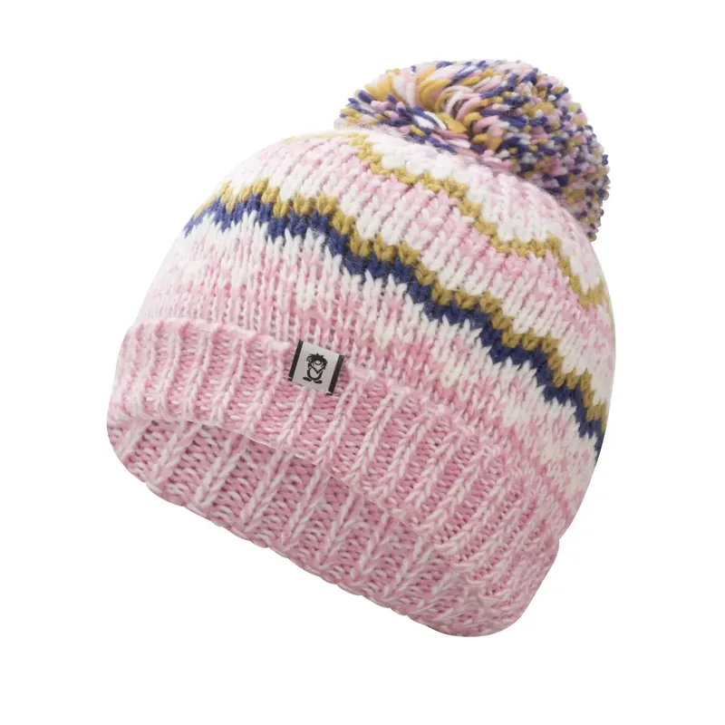 Markenprodukt Trollkids Girls Kristiansand Bobble Cap Pink/Purp