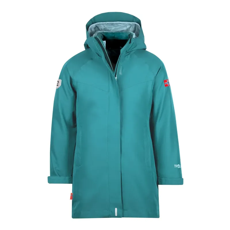 Trollkids Girls Senja 3In1 Coat Teal/Gla Green Meistverkauft