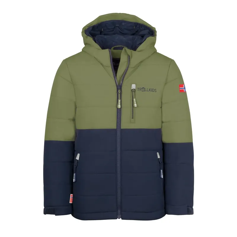 Versand Am Gleichen Tag Trollkids Kids Hemsedal Snow Jacket XT Moss/Blue