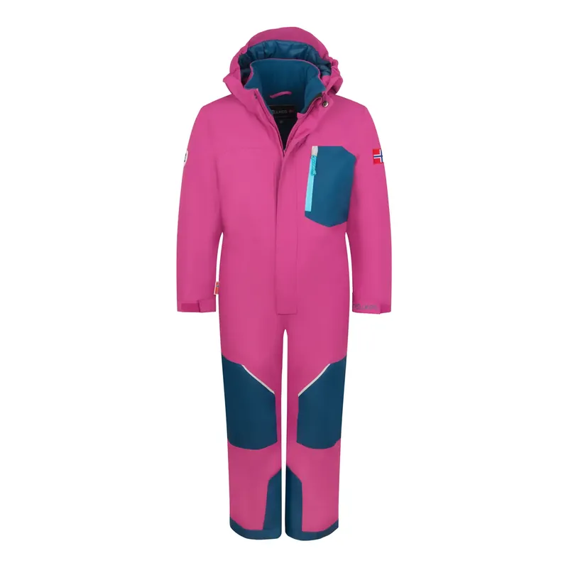 Trollkids Kids Isfjord Snowsuit XT Berry/Blue Markenprodukt
