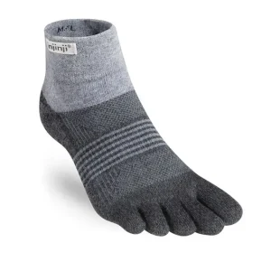 injinji Trail Midweight Mini Crew Women - Granite Super-Preis