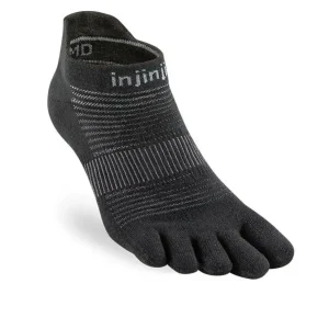 Versand Am Gleichen Tag injinji Run Lightweight No Show Men - Black