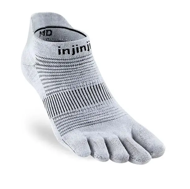 injinji Run Lightweight No Show Men - Gray Wochenendangebot