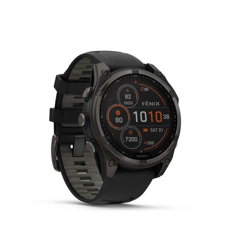 Garmin Fenix 8 47mm SOLAR Sapphire Graphit/Carbongrau - Armband Schwarz Begrenztes Angebot