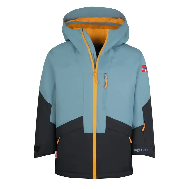Trollkids Kids Kongsberg Jacket Blue/Black/Mango Günstig
