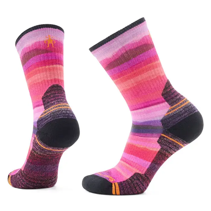 Smartwool Hike Light Cushion Crew Hilltop Daydream Print Woman - Power Pink Sale
