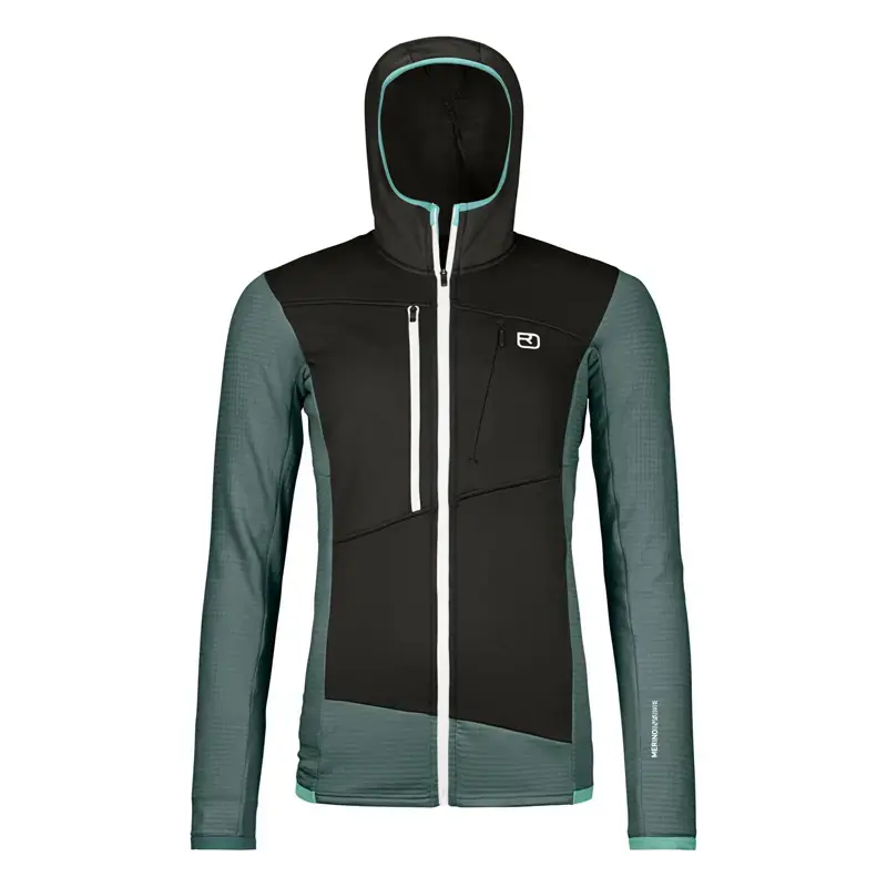 Wochenendangebot Ortovox Fleece Grid Hoody Woman - Dark Arctic Grey