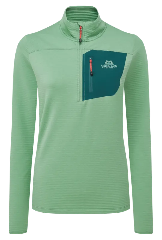 Neuheit Mountain Equipment Lumiko Zip-T W Lichen Green/D Teal