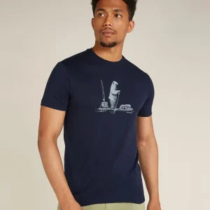 Icebreaker 150 Tech Lite SS Tee Polarpaddle - Midnight Navy Abverkauf