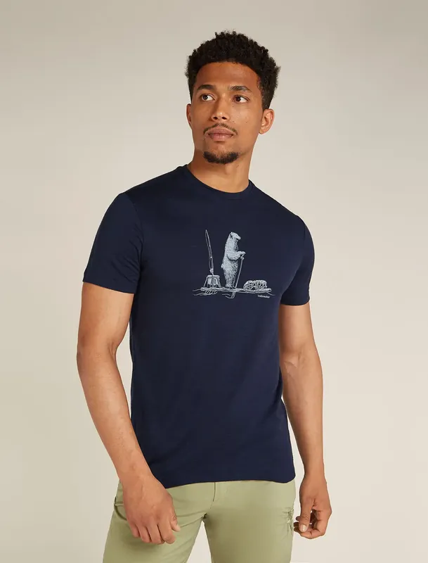 Icebreaker 150 Tech Lite SS Tee Polarpaddle - Midnight Navy Abverkauf