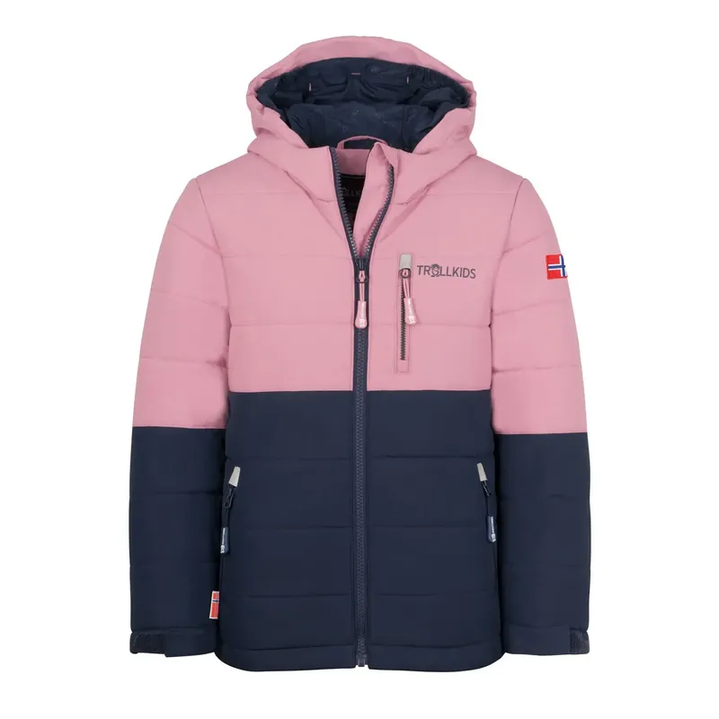 Neu Im Sortiment Trollkids Kids Hemsedal Snow Jacket XT Mauve/Navy
