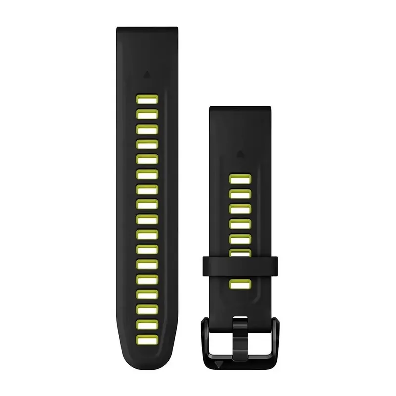 Direkt Vom Hersteller Garmin 20MM Quickfit Armband Silikon - Schwarz/Electric Lime