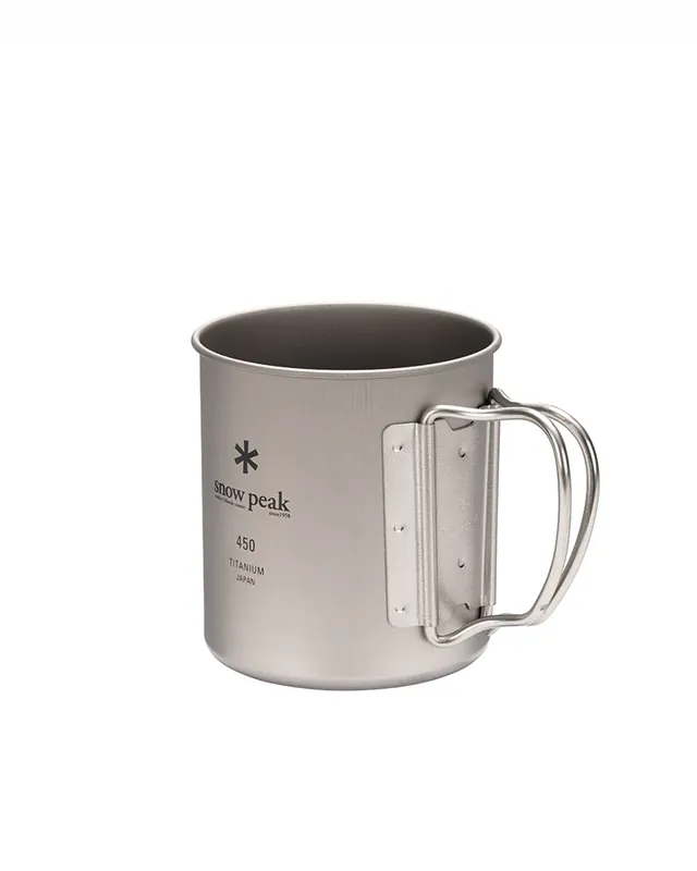 Highlight Snow Peak Titanium Single Wall Mug 450 - silver