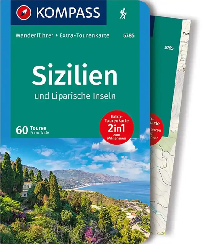 Kompass-Verlag WF 5785 Sizilien u. Liparische Inseln Nur Für Kurze Zeit